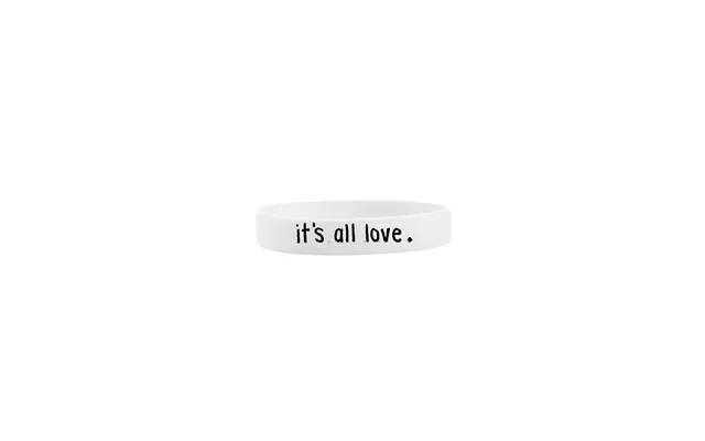 It's All Love Silicone Bracelet - White Black