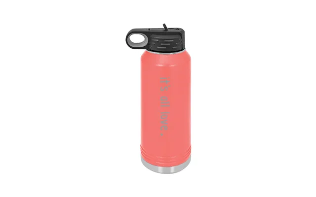 It's All Love Stainless Steel Water Bottle - Coral