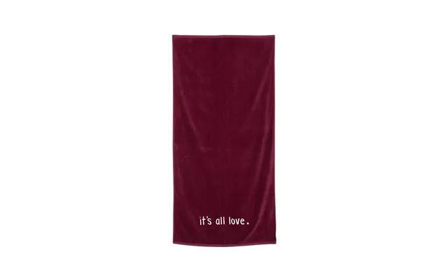 It's All Love Velour Beach Towel - Maroon