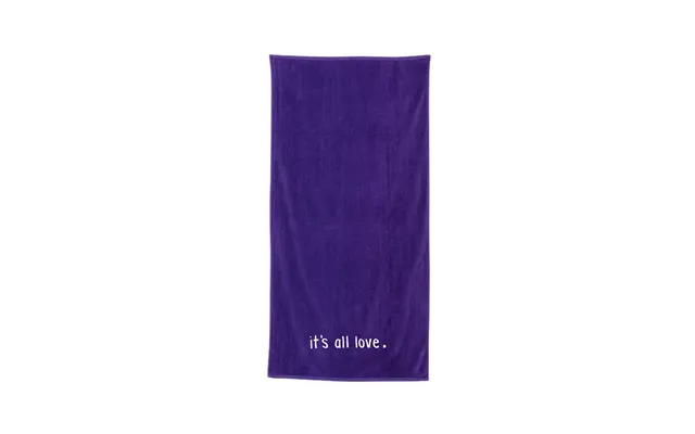 It's All Love Velour Beach Towel - Purple