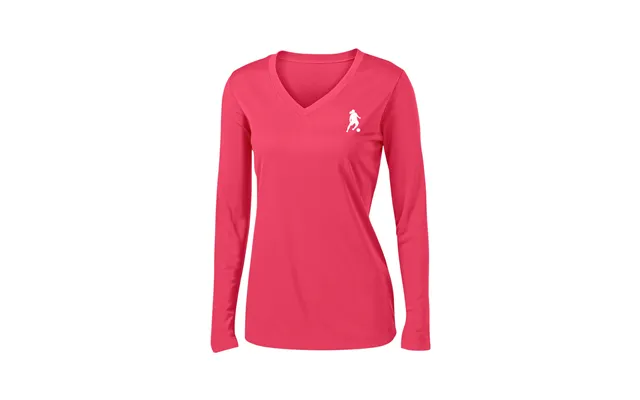 Ronaldinho Team Womens Long Sleeve V-neck Tee - Pink Xs product image