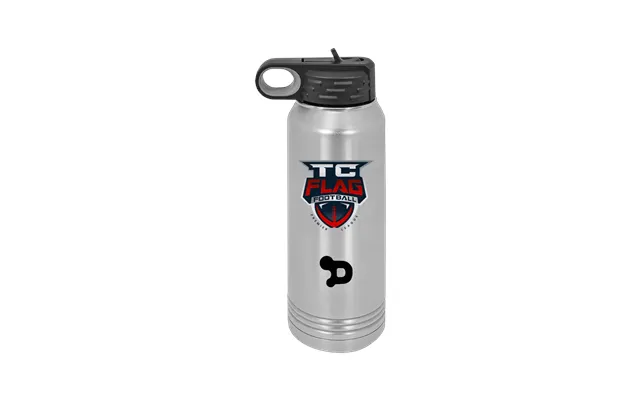 Tc Flag 30 Oz. Insulated Water Bottle - Grey