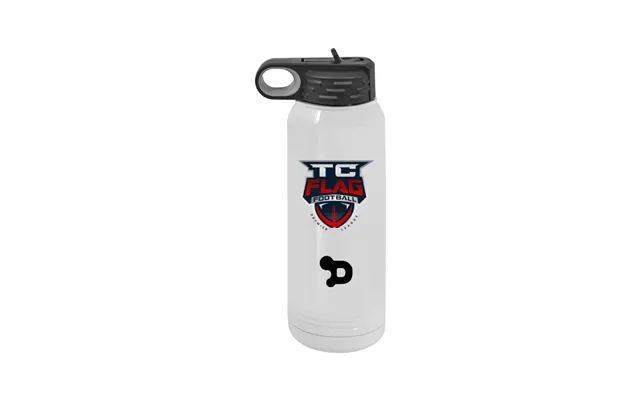 Tc Flag 30 Oz. Insulated Water Bottle - White