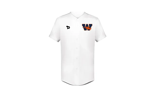 Wakeland Youth Cutter Full Button Baseball Jersey - White L