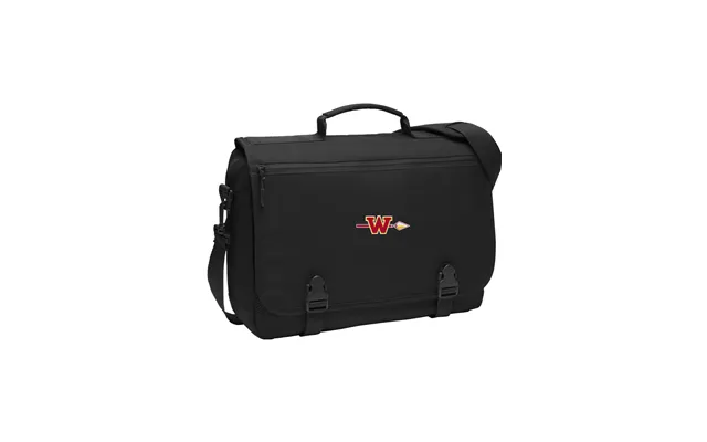 Woodbridge Warriors Messenger Briefcase - Black