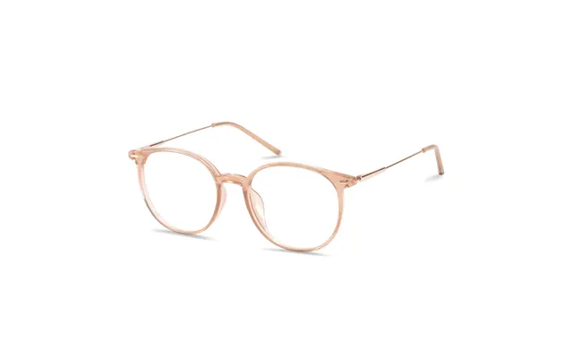 Oval Transparent Pink Eyeglasses
