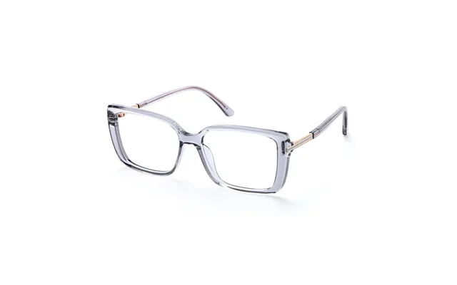 Rectangle Transparent Gray Eyeglasses