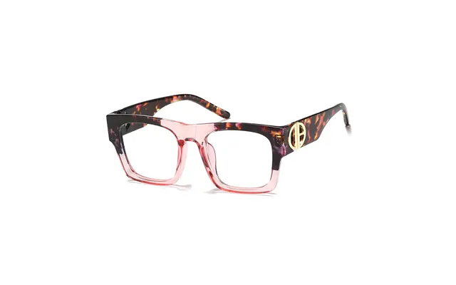 Square Ruby Tortoiseshell Pink Eyeglasses
