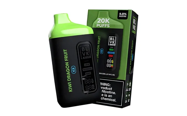 Blvk Bar 20k Disposable Vape 5%, 20000 Puffs - Kiwi Dragon Fruit Ice