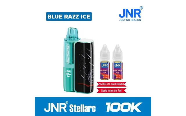 Jnr Stellarc 100k Disposable Kit 5%, 100000 Puffs - Blue Razz Ice