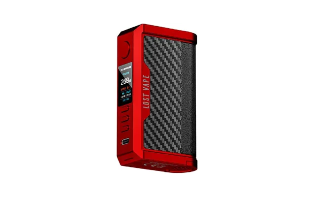 Lost Vape Centaurus Q200 Box Mod - Matte Red Carbon Fiber
