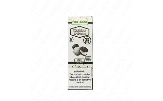 Pod Juice Cookies N Cream Tf 30ml Nic Salt Vape Juice - 35mg Synthetic Nicotine