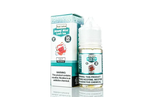 Pod Juice Jewel Mint Lush Ice Tf 30ml Nic Salt Vape Juice - 20mg Synthetic Nicotine