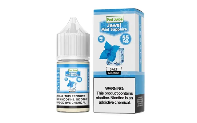 Pod Juice Jewel Mint Sapphire Tf 30ml Nic Salt Vape Juice - 35mg Synthetic Nicotine