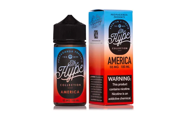 The Hype America 100ml Vape Juice - 0mg