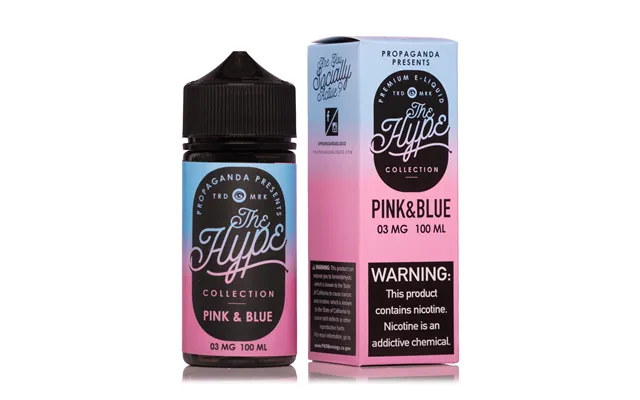 The Hype Pink & Blue 100ml Vape Juice - 0mg