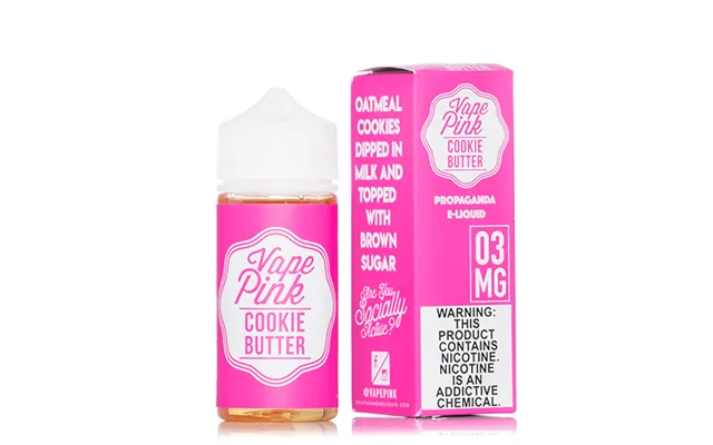 Vape Pink Cookie Butter 100ml Tf Vape Juice - 3mg