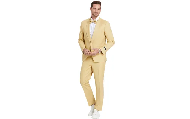Dijon Yellow Men's Wedding Suit - One Button Shawl Lapel Dinner Jacket