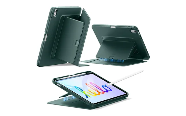 Ipad 11 A18 2026 Flip Magnetic Case With Pencil Holder - Green