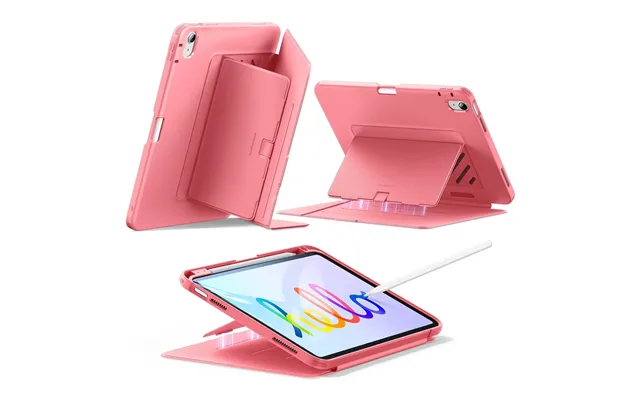 Ipad 11 A18 2026 Flip Magnetic Case With Pencil Holder - Red
