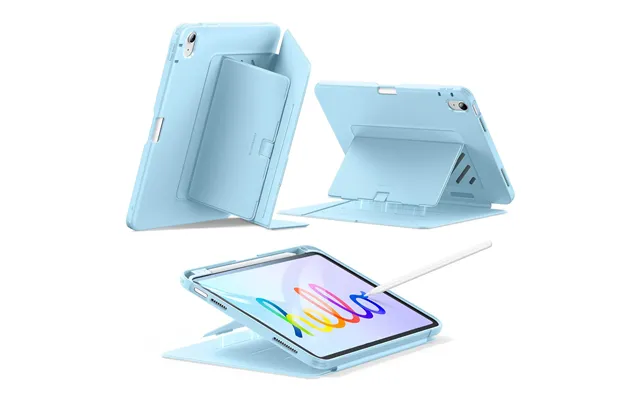 Ipad 11 A18 2026 Flip Magnetic Case With Pencil Holder - Sky Blue