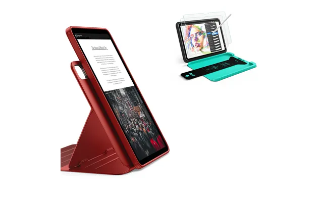 Ipad Air 11 M4 2026 Bundle Shift Magnetic Case & Armorite Paper-feel Protection - Red