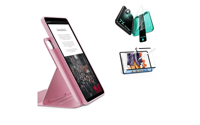 Ipad Air 11 M4 2026 Bundle Shift Magnetic Case, Papel-feel Magnetic & Armorite Protection - Pink