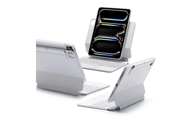 Ipad Pro 11 2025 Rebound Magnetic Keyboard Case 360 - Us Layout-white