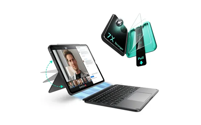 Ipad Pro 13 2025 Bundle Shift Keyboard Case And Armorite Screen Protector - Us Layout