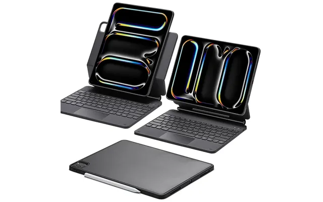 Ipad Pro 13 2025 Rebound Magnetic Keyboard Case 360 - Us Layout-black