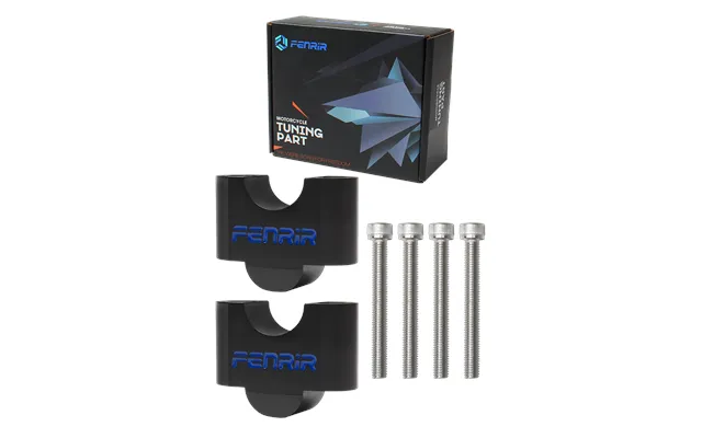 Fenrir Increase 3cm Motorcycle Handlebar Riser Black Aluminum Alloy For 28mm Handlebar