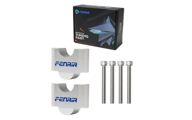 Fenrir Increase 3cm Motorcycle Handlebar Riser Sliver Aluminum Alloy For 22mm Handlebar