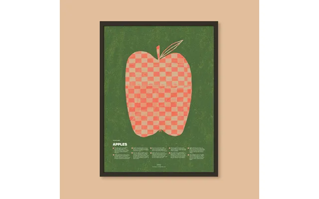 Apple Fun Facts Print - 12x16 Black Frame