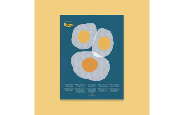 Egg Fun Facts Print - 18x24 Unframed