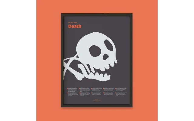 Fun Facts About Death Print - 12x16 Black Frame