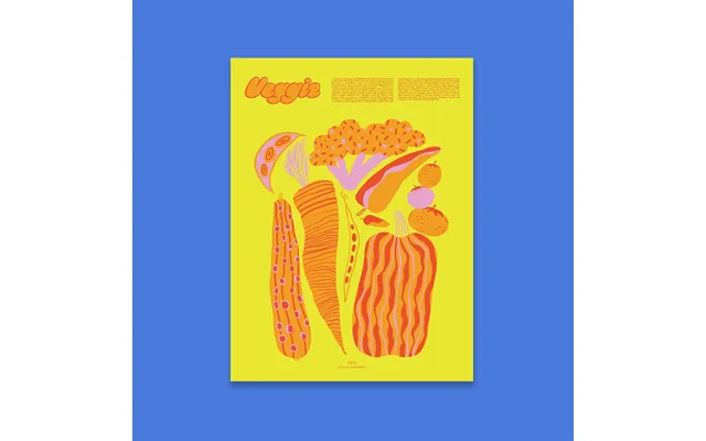 Veggie Fun Facts Print - 18x24 Unframed
