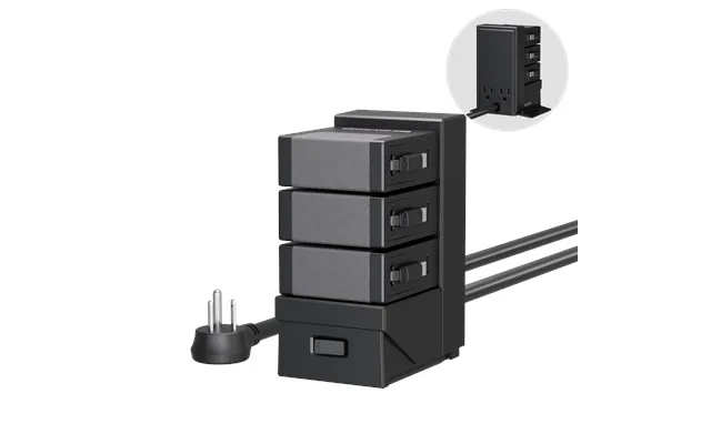Gitryin Moddock 3 Tower Charging Station 40w Combo - Black