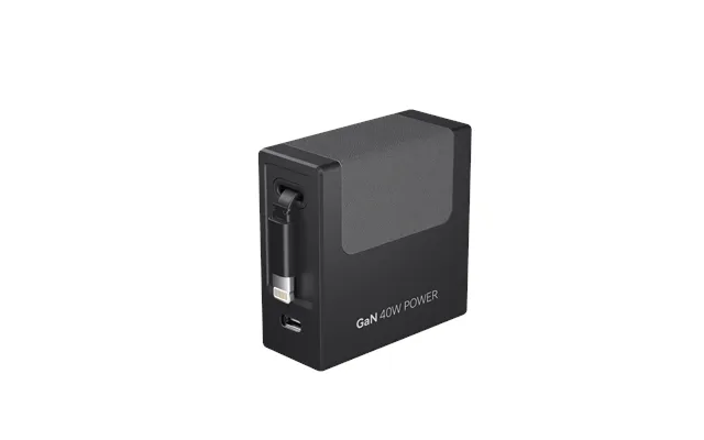 Gitryin Retractable 40w Charger For 3c Devices - Black Lightning Cable Single Unit