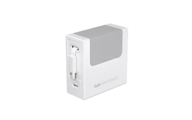 Gitryin Retractable 40w Charger For 3c Devices - White Lightning Cable Single Unit