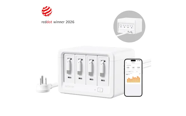 Gitryin Smart Desktop Charging Station 12-in-1 40w Combo - White Office Power Hub
