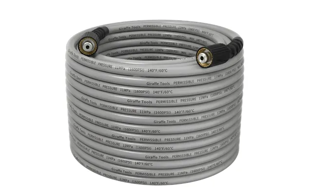 Grey Long Hose Of Pressure Washer