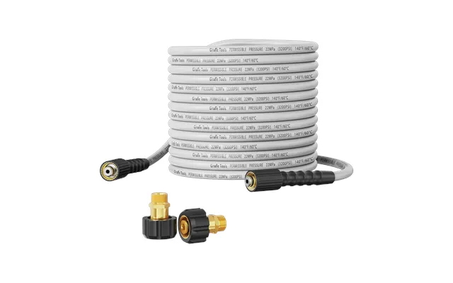 Super Flexible Power Washer Hose 25ft-100ft - Without Accessories 100ft