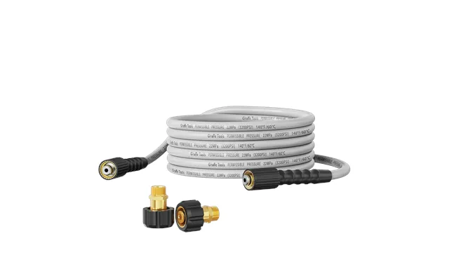 Super Flexible Power Washer Hose 25ft-100ft - Without Accessories 25ft