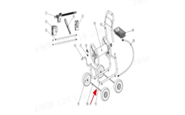 Wheel Axle Clip For Hose Reel