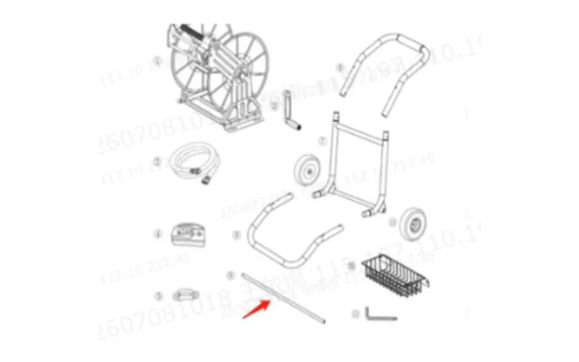 Wheel Axle For Hose Reel