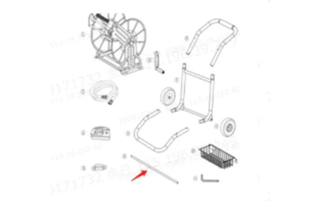 Wheel Axle For Stainless Hose Reel