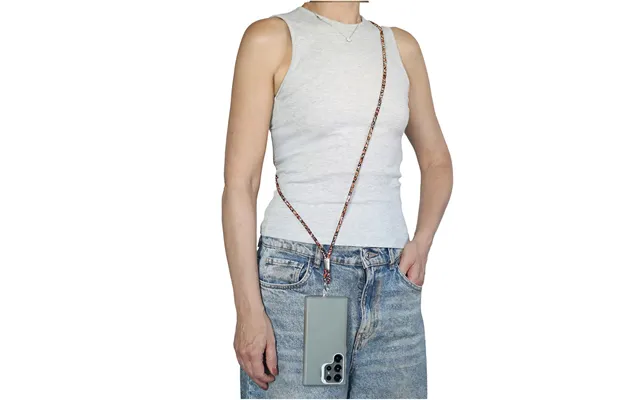 Goddiva Accessories Embellished Phone Strap - Orange