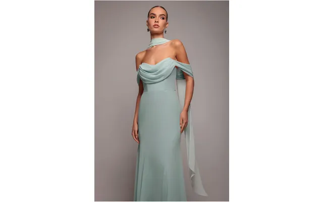 Goddiva Chiffon Scarf - Sage Green