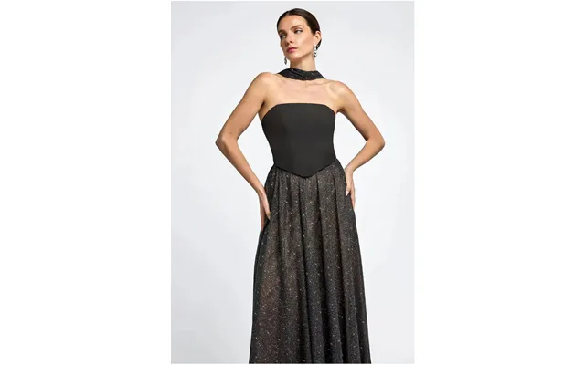 Goddiva Glitter Chiffon Scarf
