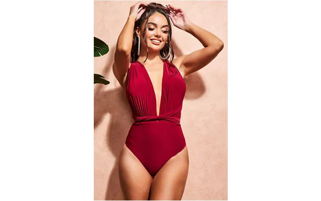 Goddiva Multiway Swimsuit - Wine